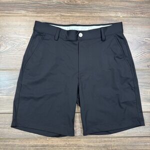 Collars & Co Men Size Small Performance Shorts Black 7" Inseam Stretch Golf